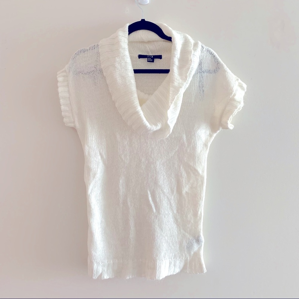 Cowl neck short sleeve sweater | forever 21